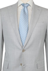 $4800 Principe d'Eleganza Light Gray Wool Melange Suit - (PE712251) - Parent