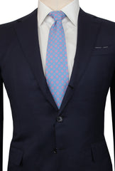 $4800 Principe d'Eleganza Navy Blue Wool Solid Suit - (PE319241) - Parent