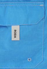 $300 Roda Light Blue Fancy Swim Shorts - Slim - (RD529242) - Parent
