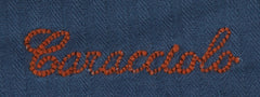 $625 Sartorio Napoli Blue Solid Corduroy Pants - Slim - (SA821253) - Parent