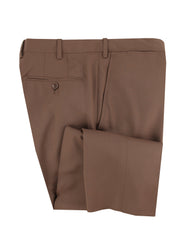 $3750 Sartorio Napoli Brown Wool Solid Suit - (SA93257) - Parent