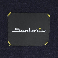 $3150 Sartorio Napoli Dark Blue Wool Blend Solid Sportcoat - (SA57251) - Parent