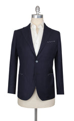 $3600 Sartorio Napoli Dark Blue Linen Blend Sportcoat - (SA71720251) - Parent