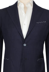$3600 Sartorio Napoli Dark Blue Linen Blend Sportcoat - (SA71720251) - Parent