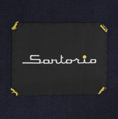 $3600 Sartorio Napoli Dark Blue Linen Blend Sportcoat - (SA71720251) - Parent