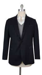 $3125 Sartorio Napoli Dark Blue Cashmere Solid Sportcoat - 44/54 - (SA1125251)