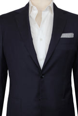 $3125 Sartorio Napoli Dark Blue Wool Solid Sportcoat - (SA1211252) - Parent