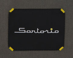$3600 Sartorio Napoli Olive Green Cotton Solid Suit - (SA6252511) - Parent