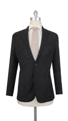 $3425 Sartorio Napoli Dark Gray Wool Blend Solid Suit - 38/48 - (FDL51255)
