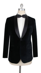 $3125 Sartorio Napoli Dark Blue Cotton Solid Tuxedo Jacket - (SA924251) - Parent