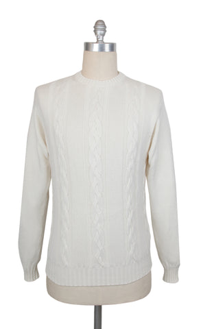 Sartorio Napoli Off White Crewneck Sweater