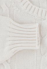 $1000 Sartorio Napoli Off White Crewneck Sweater - (SA823255) - Parent