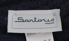 $475 Sartorio Napoli Dark Blue Solid Cashmere Beanie - (SA617235) - Parent