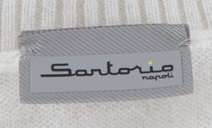 $2050 Sartorio Napoli Off White Turtleneck Sweater - (SA823253) - Parent