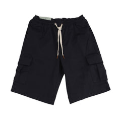 $500 Sartorio Napoli Dark Blue Solid Shorts - Full - 38/54 - (SA411261)