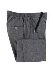 $850 Sartorio Napoli Gray Solid Wool Pants - Slim - 32/48 - (SA322254)