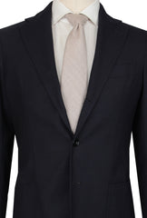 $3425 Sartorio Napoli Dark Blue Wool Blend Solid Suit - (SA712251) - Parent