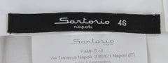 $600 Sartorio Napoli Beige Solid Cotton Pants - Slim - (SA619244) - Parent