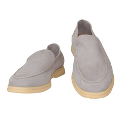 $675 Sartorio Napoli Light Gray Loafer Loafers - 12/11 - (SA328246)