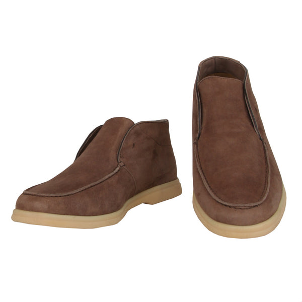 $600 Sartorio Napoli Brown Suede Ankle Boots - (SA327256) - Parent