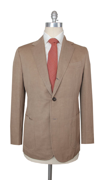 $4250 Stile Latino Brown Wool Blend Solid Suit - (SL829261) - Parent