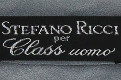 Stefano Ricci Gray Solid Silk Tie (1173)