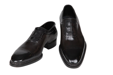 Santoni Charcoal Gray Shoes