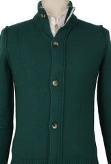 Svevo Parma Green Cashmere Solid Jacket - (SV1229222) - Parent