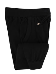 $1725 Svevo Parma Black Solid Cashmere Sweatpants - (SV415261) - Parent