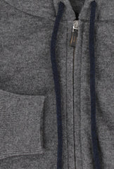 Svevo Parma Gray Cashmere Hooded Sweater - (SV75231) - Parent