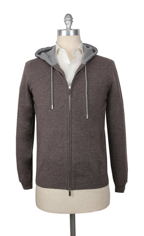 Svevo Parma Brown Hooded Sweater