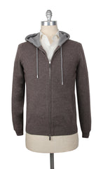 Svevo Parma Brown Cashmere Hooded Sweater - (SV75233) - Parent