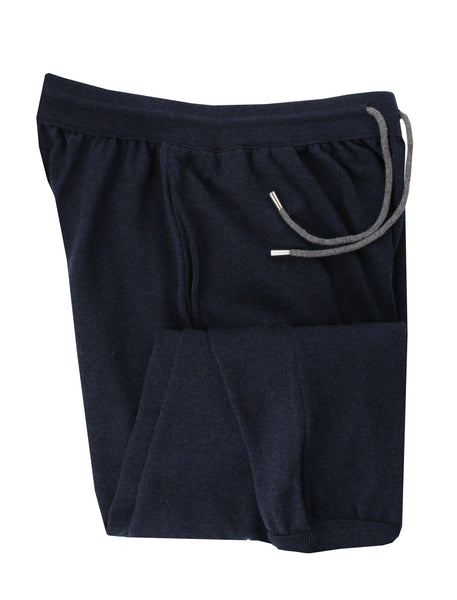 Svevo Parma Dark Blue Solid Cashmere Sweatpants - (SV75234) - Parent