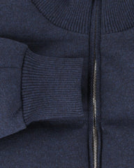 Svevo Parma Dark Blue Cashmere Puffer Jacket - (SV814231) - Parent