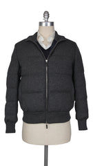 Svevo Parma Dark Gray Cashmere Puffer Jacket - (SV814232) - Parent