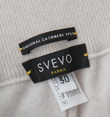Svevo Parma Off White Solid Cashmere Sweatpants - (SV712222) - Parent
