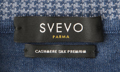 Svevo Parma Blue Cashmere Blend Polo Sweater - (SV31620231) - Parent