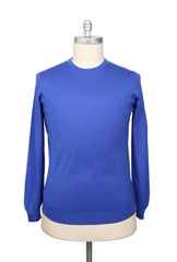 Svevo Parma Blue Cashmere Blend Crewneck Sweater - 3XL/58 - (SV10122211)