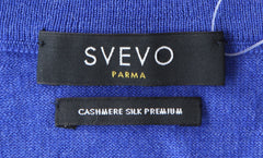 Svevo Parma Blue Cashmere Blend Crewneck Sweater - (SV10122211) - Parent