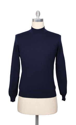 Svevo Parma Navy Blue Mock Turtleneck Sweater
