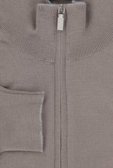 $725 Svevo Parma Brown Wool Mock Turtleneck Sweater - (SV39237) - Parent