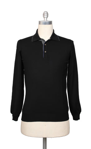 Svevo Parma Black 1/4 Button Sweater