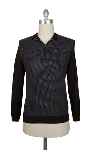 Svevo Parma Brown 1/4 Zip Sweater