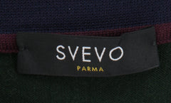 $825 Svevo Parma Dark Green Wool 1/4 Zip Polo Sweater - (SV4192512) - Parent