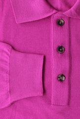 Svevo Parma Pink Solid Wool Polo - (SV416224) - Parent