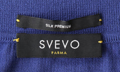 $775 Svevo Parma Blue Solid Cotton Polo - (SV13238) - Parent