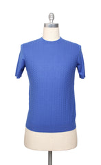 Svevo Parma Blue Cotton Crewneck Sweater - XXL/56 - (SV482216)