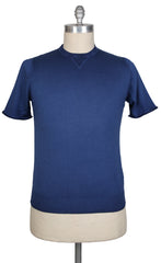 Svevo Parma Blue Cotton Crewneck Sweater - L/52 - (CA419235)