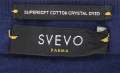 Svevo Parma Blue Cotton Crewneck Sweater - (CA419235) - Parent