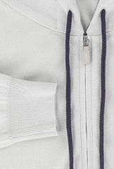Svevo Parma Light Gray Cotton Hooded Sweater - (SV810234) - Parent